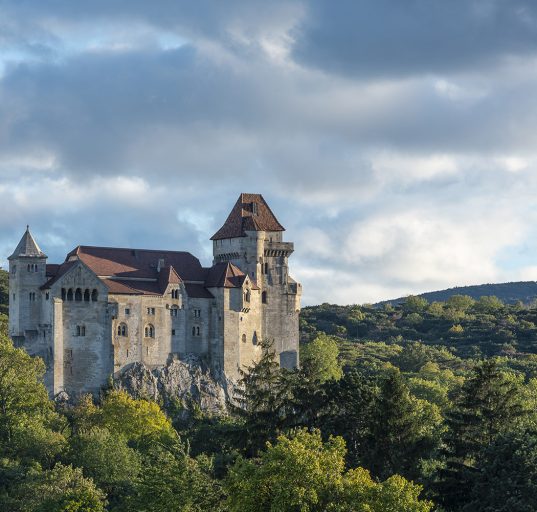 Landschaftsaufnahme von der Burg Liechtenstein
