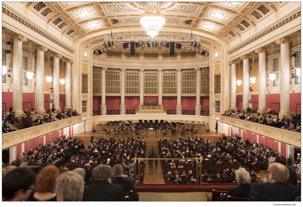 Ein Saal im Wiener Konzerthaus von Innen