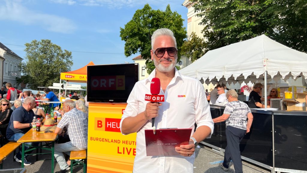 ORF Moderator beim ORF Sommerfest