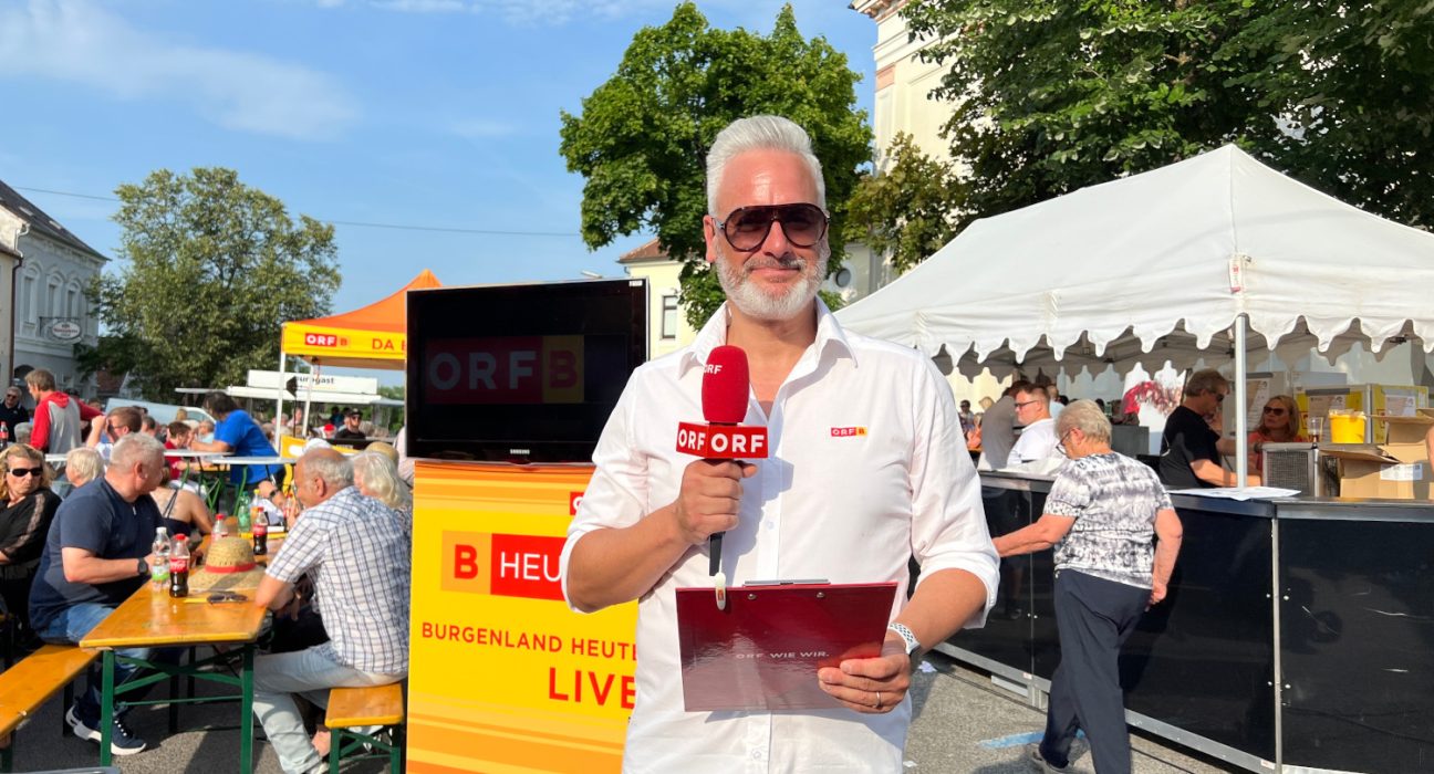 ORF Moderator beim ORF Sommerfest