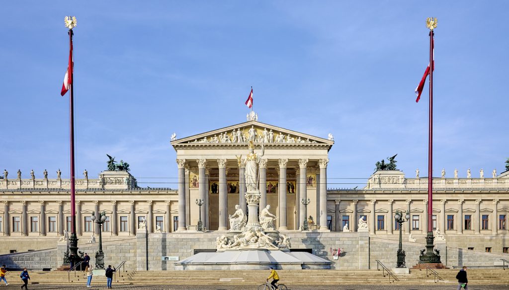 Wiener Parlament von außen