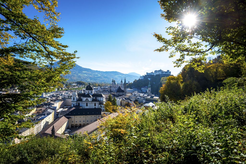 Blick auf Salzburg und die Hohenfeste Salzburg