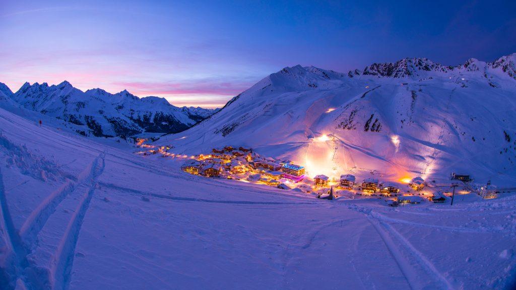 Kühtai in Tirol ist der höchste Wintersportort Österreichs