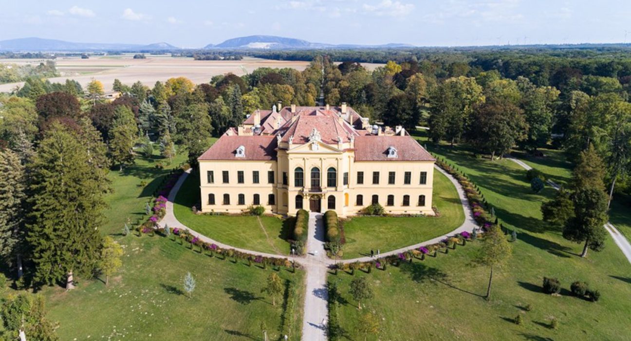 Luftansicht Schloss Eckartsau