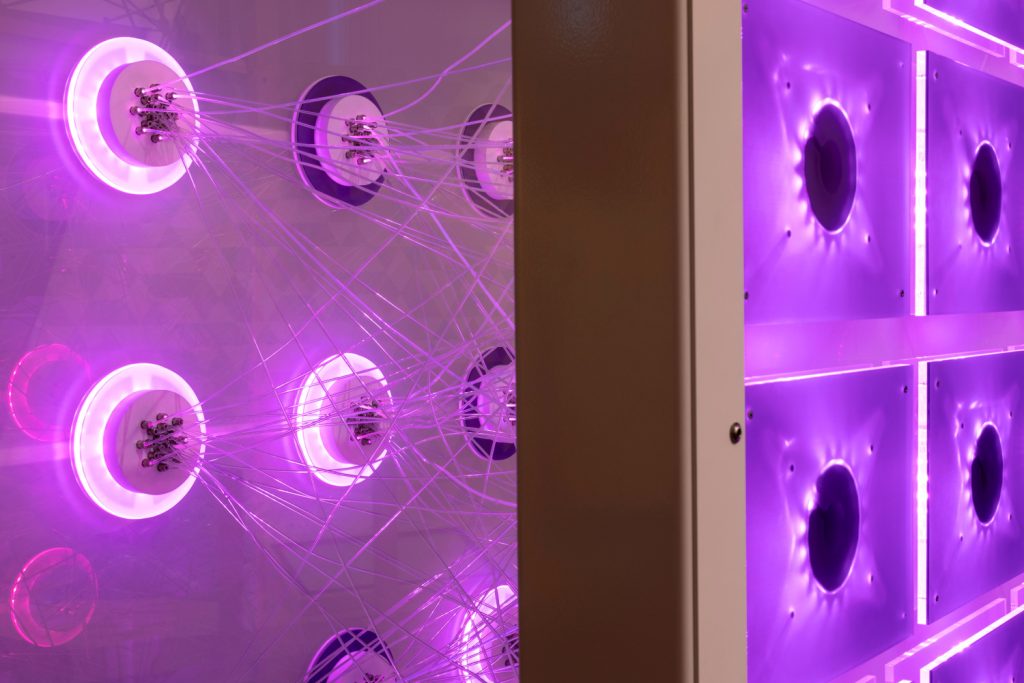Neuronales Netz in der Sonderausstellung Smart World im Technischen Museum Wien